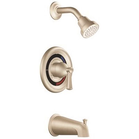 CLEVELAND FAUCET GROUP Capstone 1-Handle Tub and Shower 1.75 GPM Trim in Brushed Nickel T41311CBNGR